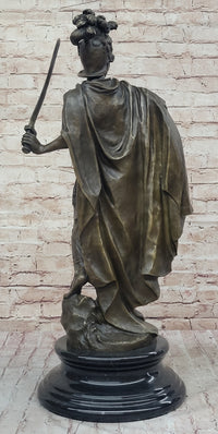 Mars God of War Bronze Metal Warrior 29" x 13" Sculpture