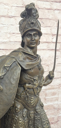 Mars God of War Bronze Metal Warrior 29" x 13" Sculpture