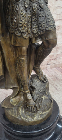 Mars God of War Bronze Metal Warrior 29" x 13" Sculpture