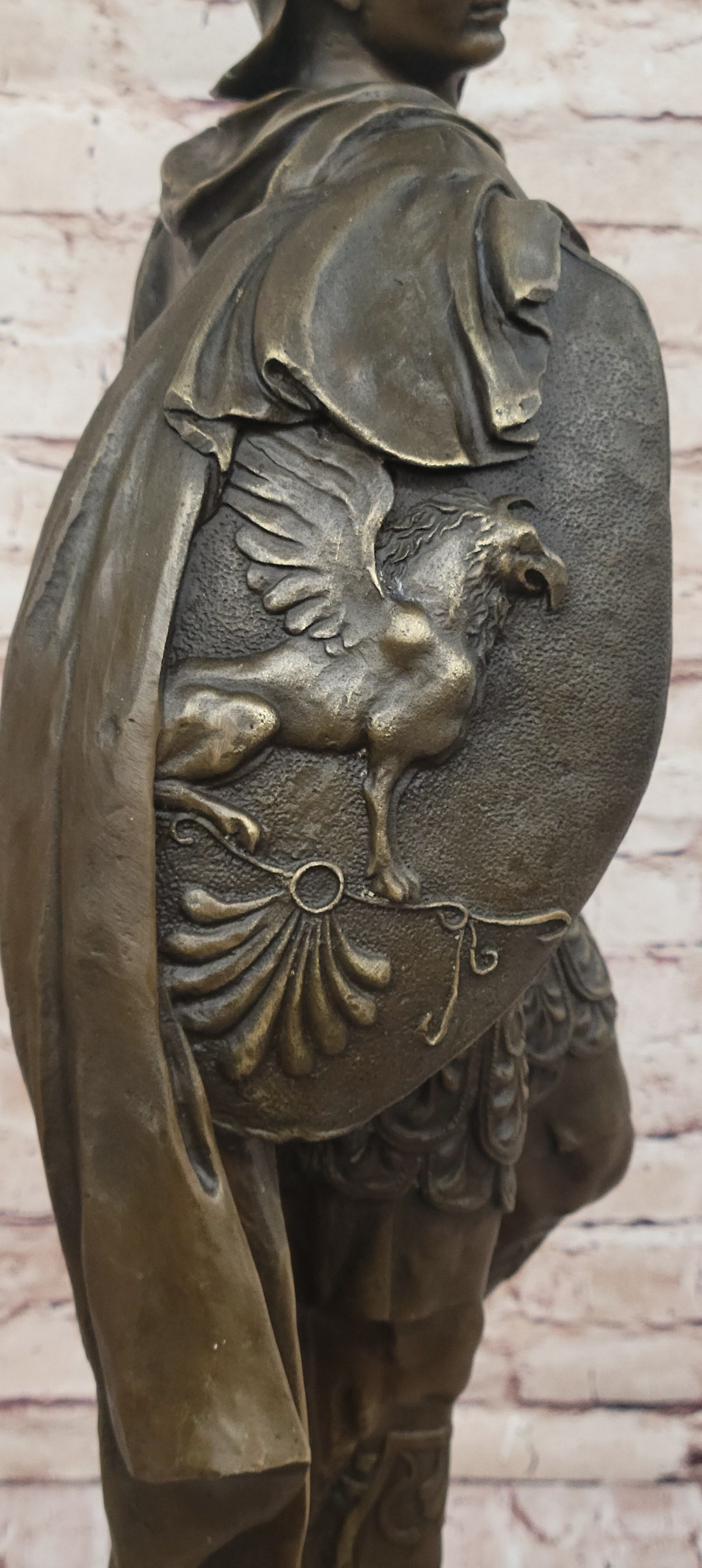 Mars God of War Bronze Metal Warrior 29" x 13" Sculpture