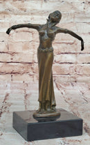 Chiparus Art Deco Bronze Dancer with Outstretched Arms