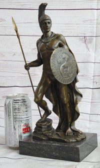 King Leonidas 300 Greek Spartan Warrior Bronze Sculpture 12" x 6"