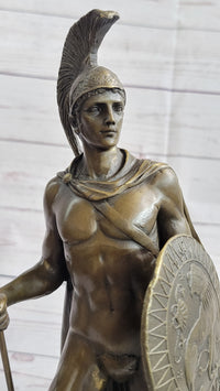 King Leonidas 300 Greek Spartan Warrior Bronze Sculpture 12" x 6"