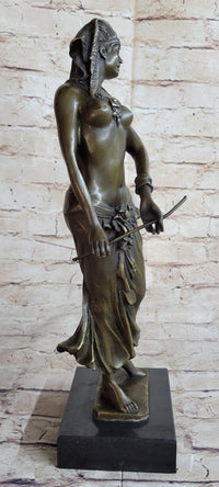 Signed Aldo Vitaleh Egyptian on the Nile Princess Bronze