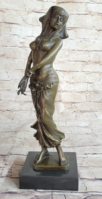 Signed Aldo Vitaleh Egyptian on the Nile Princess Bronze