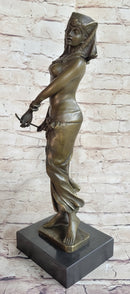 Signed Aldo Vitaleh Egyptian on the Nile Princess Bronze