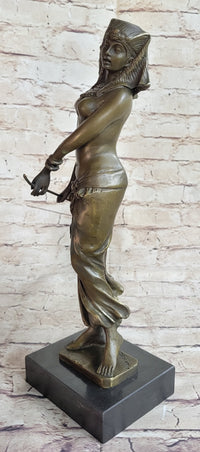 Signed Aldo Vitaleh Egyptian on the Nile Princess Bronze