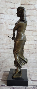 Signed Aldo Vitaleh Egyptian on the Nile Princess Bronze