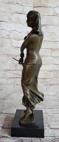 Signed Aldo Vitaleh Egyptian on the Nile Princess Bronze