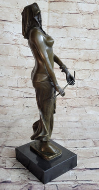 Signed Aldo Vitaleh Egyptian on the Nile Princess Bronze