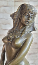 Signed Aldo Vitaleh Egyptian on the Nile Princess Bronze