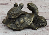 Turtle Family 3 Turtles Bronze Metal Sculpture by Milo