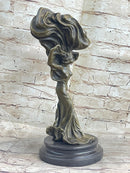 Abstract Surreal Female Figure with Windy Dress