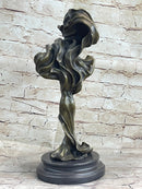 Abstract Surreal Female Figure with Windy Dress