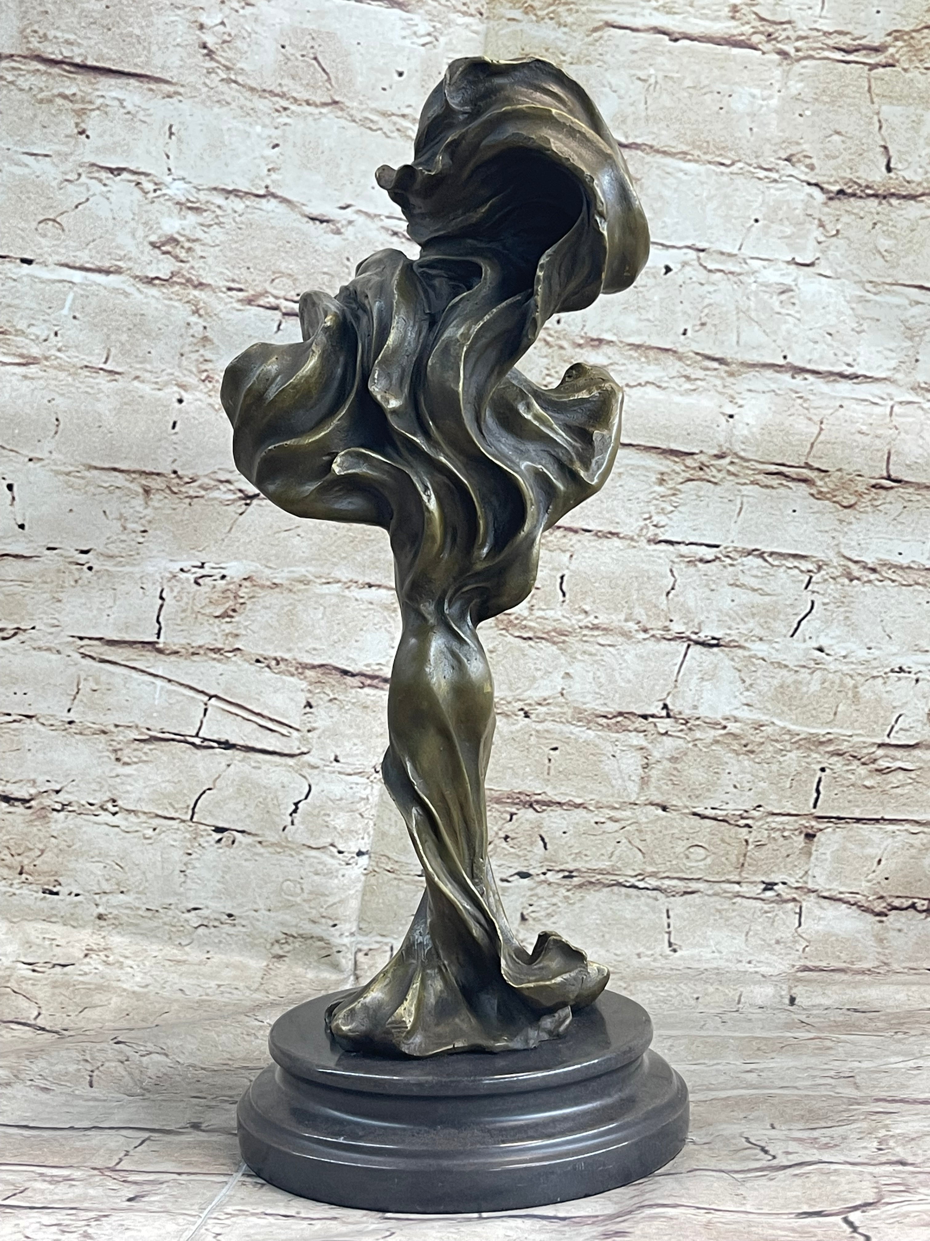 Abstract Surreal Female Figure with Windy Dress