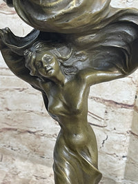 Abstract Surreal Female Figure with Windy Dress