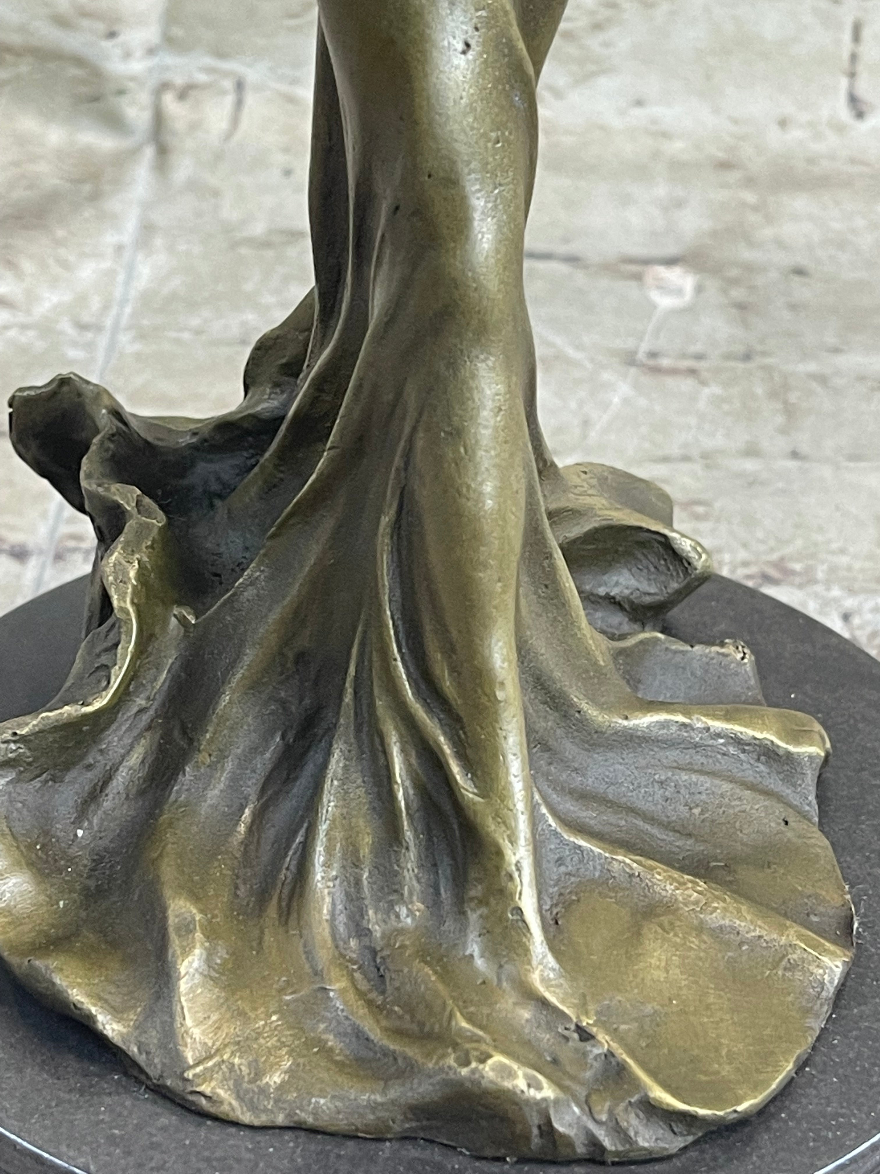 Abstract Surreal Female Figure with Windy Dress