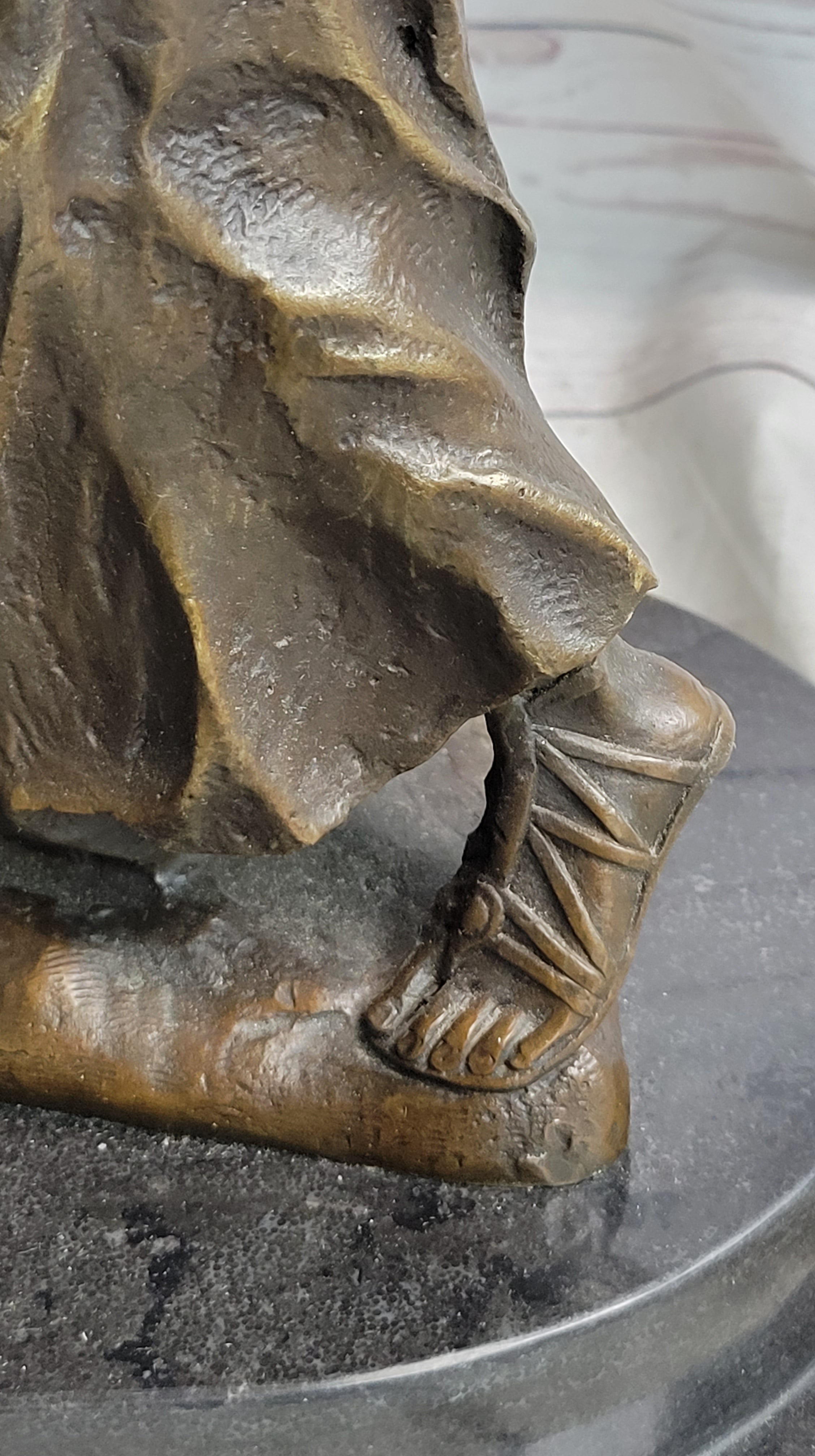 Mother Kissing Child Daughter Bronze Sculpture Signed Art