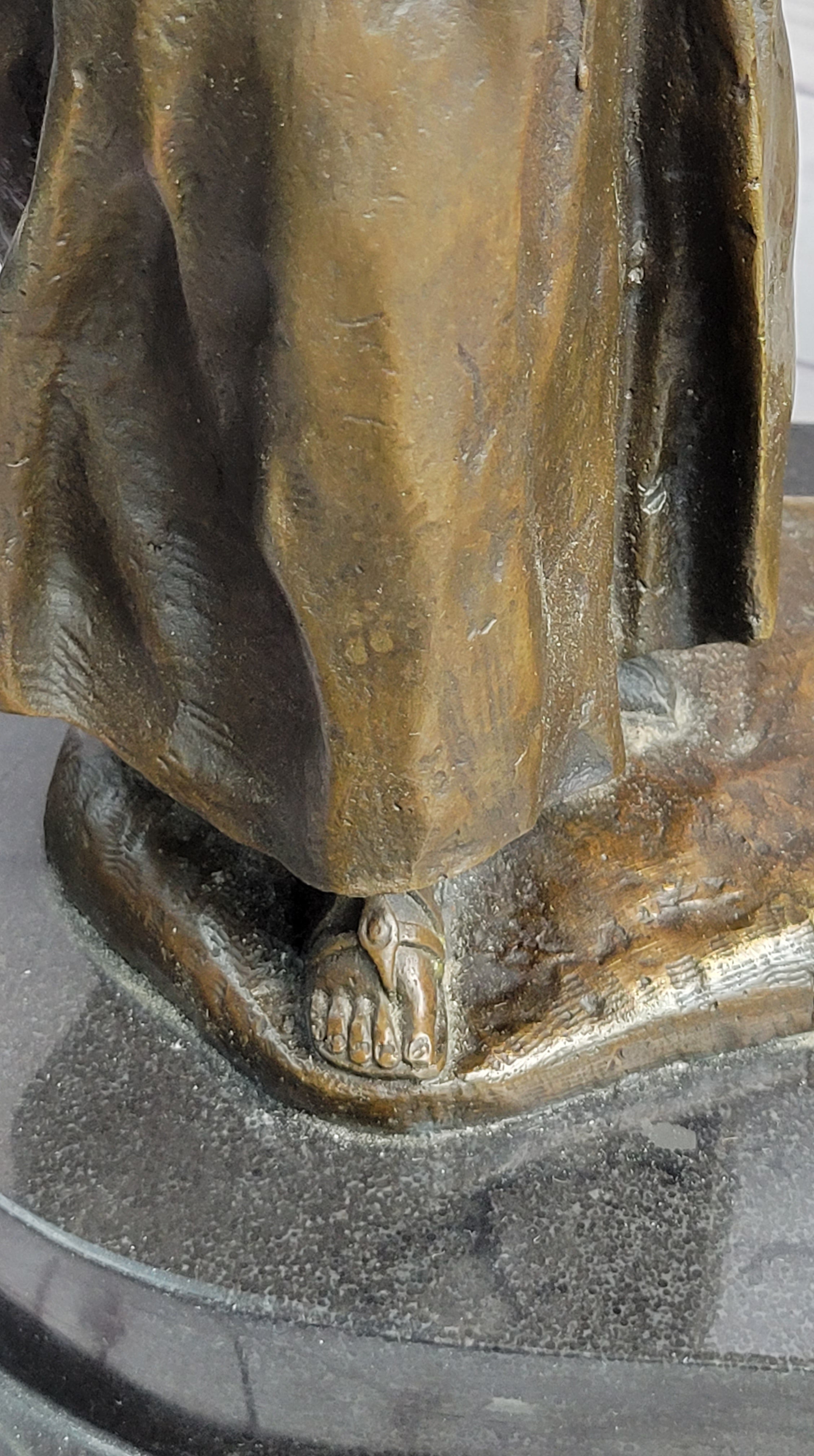 Mother Kissing Child Daughter Bronze Sculpture Signed Art
