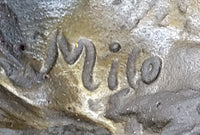 Dueling Stallion Horses Rearing Bronze Sculpture Marble Base