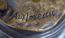 Young Female Angel Cherub Bronze Sculpture by Auguste Moreau