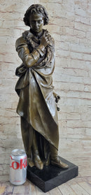 Signed Carrier Frederic Chopin Bronze Sculpture