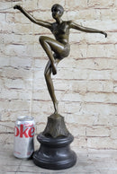 Art Deco Chiparus Swimmer Phoenician Dancer Flapper Girl Bronze