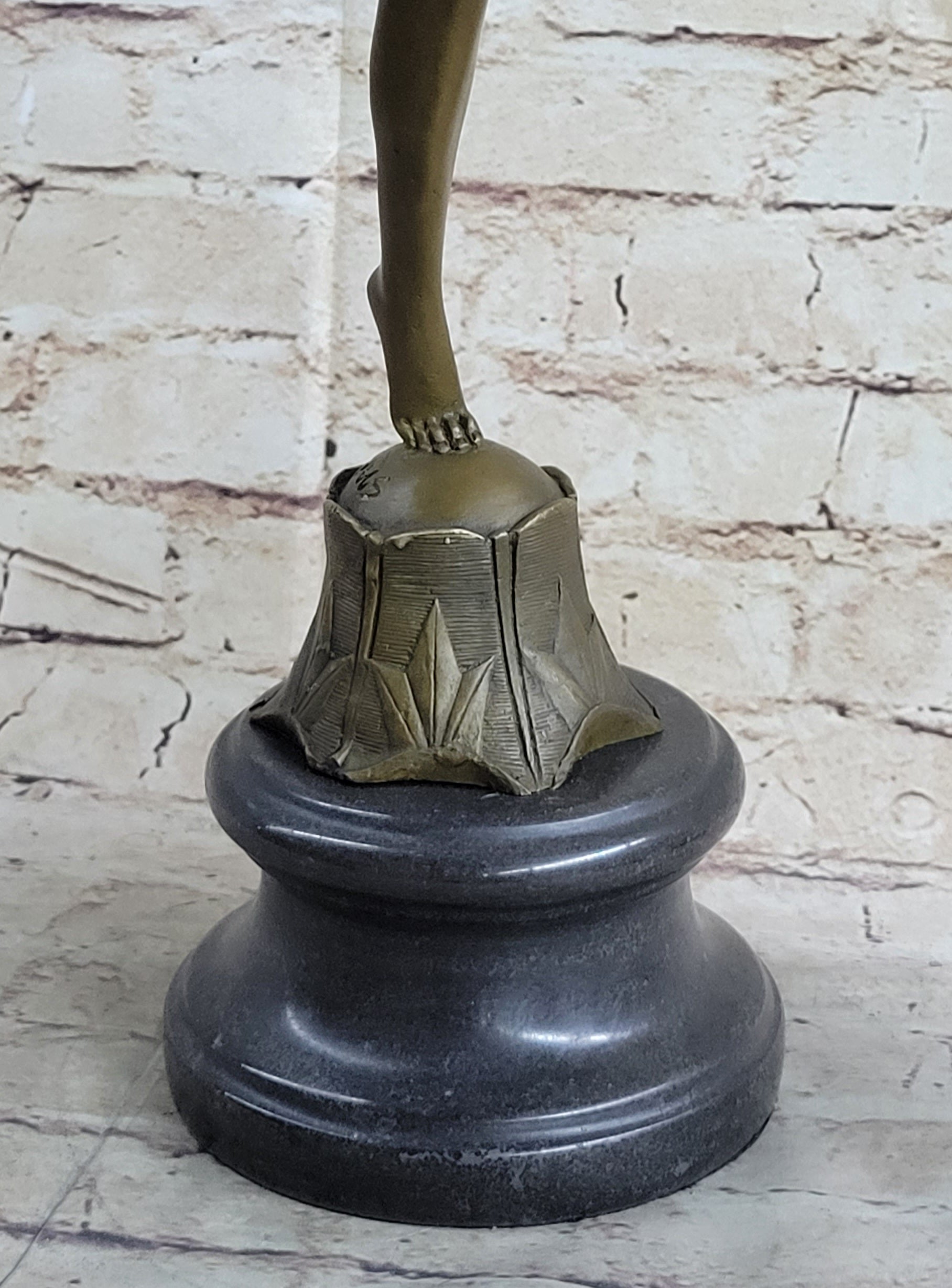 Art Deco Chiparus Swimmer Phoenician Dancer Flapper Girl Bronze