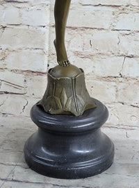 Art Deco Chiparus Swimmer Phoenician Dancer Flapper Girl Bronze