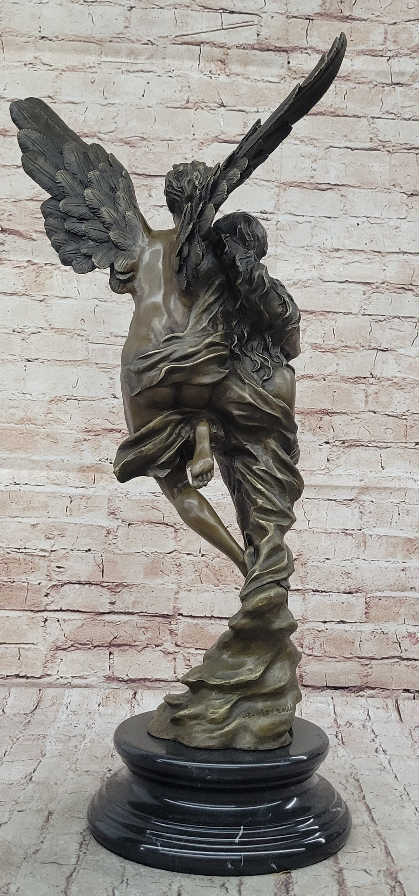 Psyche Cupid Eros Aphrodite Venus Winged Angel Lovers Bronze
