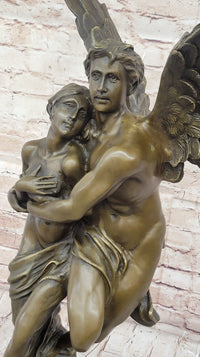 Psyche Cupid Eros Aphrodite Venus Winged Angel Lovers Bronze