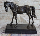 Large Arabian Horse Bronze Sculpture by P.J Mene