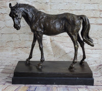 Large Arabian Horse Bronze Sculpture by P.J Mene