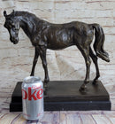 Large Arabian Horse Bronze Sculpture by P.J Mene
