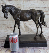 Large Arabian Horse Bronze Sculpture by P.J Mene