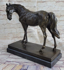 Large Arabian Horse Bronze Sculpture by P.J Mene
