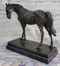 Large Arabian Horse Bronze Sculpture by P.J Mene
