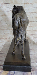 Large Arabian Horse Bronze Sculpture by P.J Mene