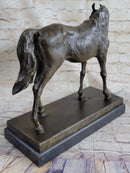 Large Arabian Horse Bronze Sculpture by P.J Mene