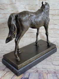 Large Arabian Horse Bronze Sculpture by P.J Mene