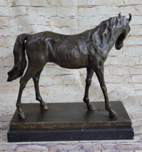 Large Arabian Horse Bronze Sculpture by P.J Mene