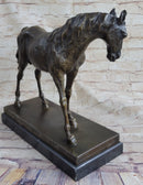Large Arabian Horse Bronze Sculpture by P.J Mene