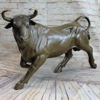 Trotting Bull Bronze Sculpture 16" x 22"