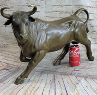 Trotting Bull Bronze Sculpture 16" x 22"
