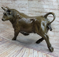 Trotting Bull Bronze Sculpture 16" x 22"