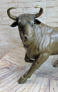 Trotting Bull Bronze Sculpture 16" x 22"
