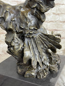 Eagle Landing with Outstretched Talons Bronze Sculpture
