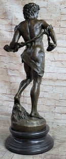 NUDE MUSCULAR MAN BRONZE SCULPTURE STATUE FIGURINE DECOR HOT CAST FIGURINE FIGURE