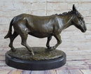 Vienna Cold Painted Bronze Donkey Hot Cast Sculpture