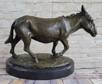 Vienna Cold Painted Bronze Donkey Hot Cast Sculpture